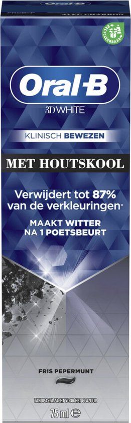 Oral-B 3D White Charcoal Tandpasta - 75ml