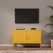 Lendo Online TV Meubel - Industriële Kast - Geel - 100x40x65 cm