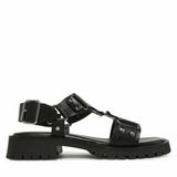 Bronx Damessandalen Rac-quel Zwart Synthetisch Platte Sandalen Maat 37