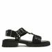 Bronx Damessandalen Rac-quel Zwart Synthetisch Platte Sandalen Maat 37