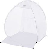Vevor Paint Booth Diy-Spuitverf Spuitverf Beschermende Tent Pop-Up Uitlaat Wit
