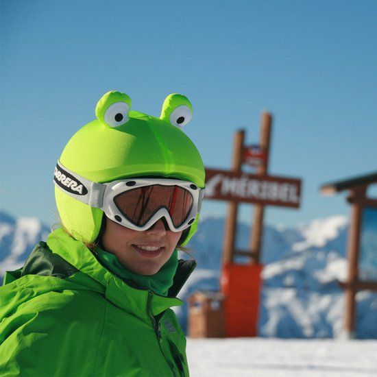 Coolcasc Helmcover Animals Kikker - Groen - Skaten