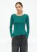 s.Oliver Dames Geribbelde Slim Fit Longsleeve Katoen Petrol Maat 38