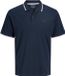 JACK & JONES JJREBEL Heren Poloshirt JREBZELL POLO SS SN Navy Blazer S