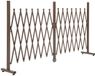 Merkloos Grille extensible 52-405cm jardin aluminium brun H103,5cm