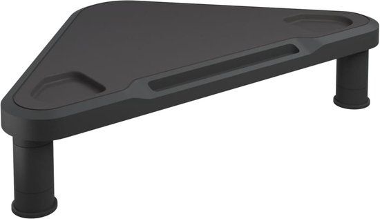 vidaXL Monitorstandaard hoek 49x28x10,5 cm zwart