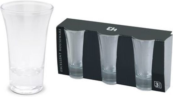 Excellent houseware Borrelglaasjes - 3 stuks