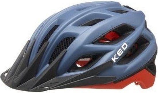 KED Companion L (55-61cm) Fietshelm - blue grey orange matt