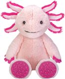 Wild Republic Pluche Axolotl knuffel - 35 cm - roze - salamander - zittend - speelgoed knuffeldieren
