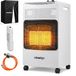 Merkloos Relaxdays Gaskachel - 4200 W - Wit
