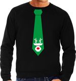 Bellatio Decorations Kersttrui/kerst sweater rendier - heren S