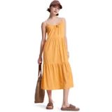 Roxy Down The Line Lange Jurk Zonder Mouwen Oranje S Vrouw