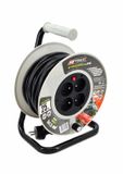 Awtools AW70216 - Kabelhaspel - 25m - Vier Stroomaansluitingen - Thermische Bescherming