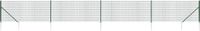 vidaXL Draadgaashek - met grondankers - 1,1x10 m - groen