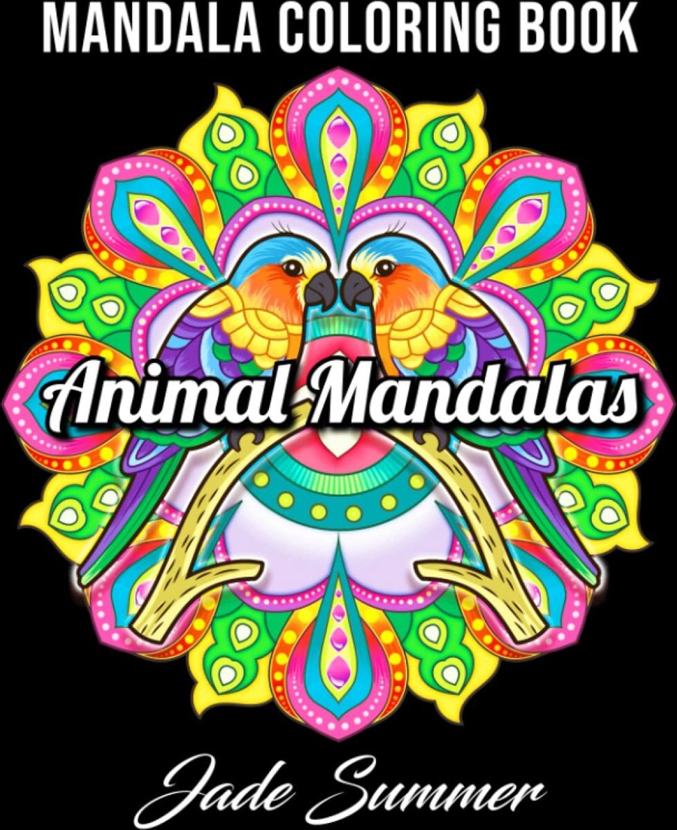 Jade Summer Animal Mandalas Coloring Book - - Kleurboek voor volwassenen