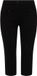 Ulla Popken - Dames - 7/8-Broek Mony kuitlang ritszakken stretch - Zwart - Maat 44