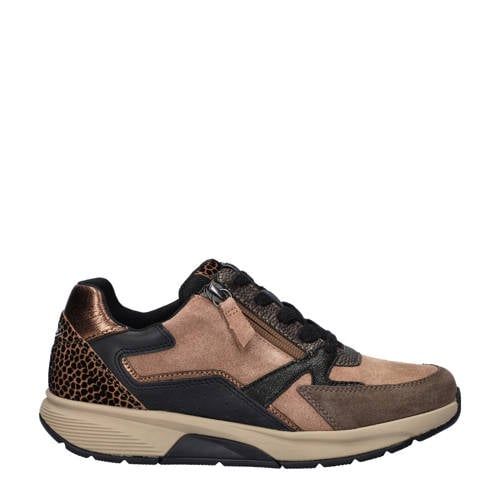 Gabor Rolling Soft suède sneakers beige/bruin