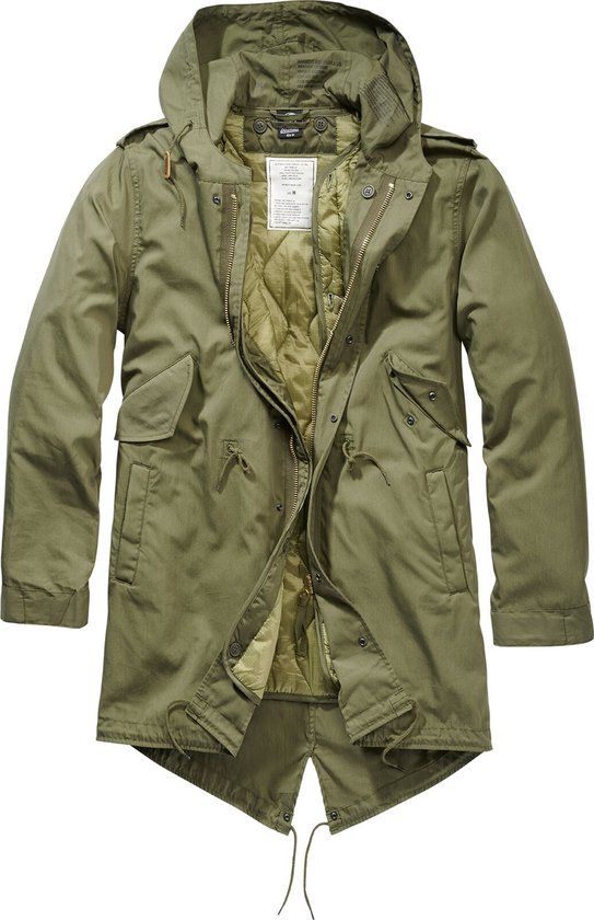 Brandit M51 Parka Heren Parka - olijf - S