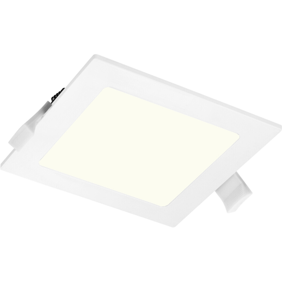 BES LED LED Downlight Slim Pro - Aigi Suno - Inbouw Vierkant 9W - Natuurlijk Wit 4000K - Mat Wit - Kunststof