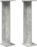 vidaXL Plantenstandaard 2 stuks Betongrijs 25 x 25,5 x 100,5 cm Bewerkt hout