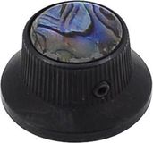 Boston The Music Alliance Elegante Boston KB-262 belknop met abalone inleg - Zwart