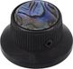 Boston The Music Alliance Elegante Boston KB-262 belknop met abalone inleg - Zwart
