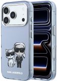 Karl Lagerfeld Backcase hoesje Lichtblauw TPU voor Apple iPhone 17 Pro