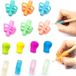Aide à l'écriture pour stylos pour enfants, porte-stylos pour enfants, aide à l'apprentissage de l'écriture, porte-stylos pour enfants, aide à l'écriture pour enfants (18 pièces)