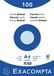 Exacompta Bristol Ref 10316E indexkaarten, A4, 205 g/m², compatibel met printers, blauw, 100 stuks