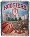 NORTHWEST NCAA Indiana Hoosiers geweven tapijt gooien deken, 48 "x 60", Home Field Advantage
