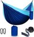 OEM Draagbare parachutehammock voor outdooractiviteiten, wandelen, reizen en backpacken - Blauw/Hemelsblauw