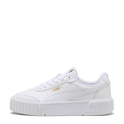 Puma Carina Mia Jr sneakers wit Jongens/Meisjes Leer Effen - maat 36
