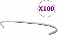 vidaXL Gabionhaken - 100 stuks - 30 cm - Gegalvaniseerd Staal