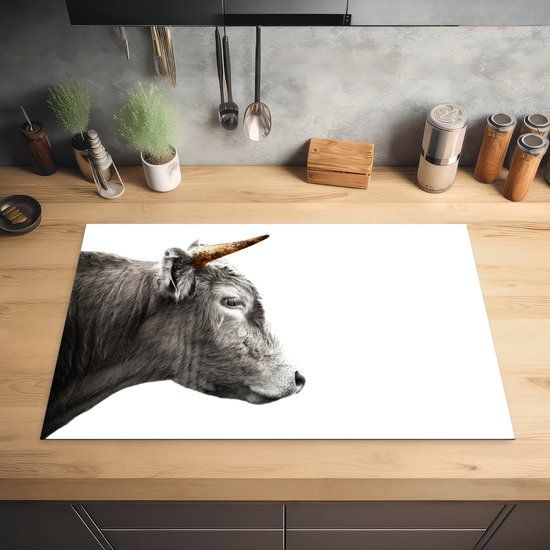 KitchenYeah® Inductie beschermer 81.2x52 cm - Schotse Hooglander - Inductiebeschermer