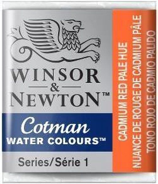Winsor & Newton Cotman Aquarelverf Half Napje Cadmium Red Pale Hue