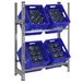 SimonRack Metalen rek voor dranken, zonder schroeven, 2 planken, hoog draagvermogen 100 kg, 1000 x 800 x 300 mm, grijs