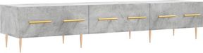 vidaXL Tv-meubel 150x36x30 cm bewerkt hout betongrijs