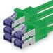 1aTTack.de 5x 1m CAT7 Netwerkkabel RJ45 10 Gigabit SFTP PIMF - Groen