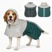 PawHut Pet Raincoat-Kunstleder , Mesh-88L x 59B x 0,5H cm-Grün