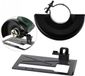 Kivora B.V. 2 pièces support meuleuse d'angle avec pied réglable et capot de protection adapté aux accessoires adapté aux meuleuses d'angle, conversion en un support adapté au travail des métaux