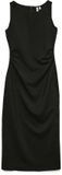 VERO MODA VMINDICA S/L 7/8 DRESS WVN BTQ GA Maxi Robe Femme Noir M