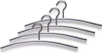 Zeller Kledinghanger - 24x - RVS - 44 cm