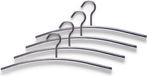 Zeller Kledinghanger - 24x - RVS - 44 cm