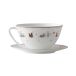 Wik & Walsøe Tasse à thé avec soucoupe Julemorgen Story Blanc-multi