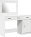 vidaXL Kaptafel Wit Bewerkt Hout 40 x 41 x 75 cm