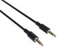 PremiumCord Geluidskabel 3,5 mm 4-polig, voor audio- en spraakoverdracht, maakt het gebruik van een microfoon mogelijk, AUX-headset, audio-aansluitkabel, M/M, lengte 1 m