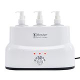 Master Massage oliewarmer lotion crème warmer voor spa olie massage inclusief 3 pompflessen verwarmingsniveaus verstelbaar