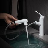 Ibenzoa® Stijlvolle Badkamerkraan met Uittrekbare Sproeikop en Drie Watermodi