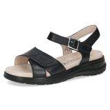 Caprice Zwarte Comfortsandaal Maat 37