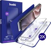 Buddi 2-Pack Screenprotector Geschikt voor Apple iPhone 18 Pro - Easy Fit Tempered Glass met Installatietray